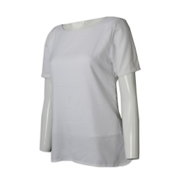 CL030 order white short-sleeved cleaning wear bulk order circular collar cleaning wear supplier CL030 order white short-sleeved cleaning wear bulk order circular collar cleaning wear supplier